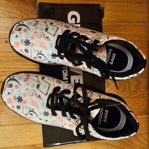 70's Style Music Chunky Black Soles Sneakers